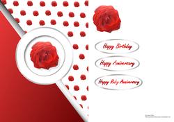 Red Rose Card Front