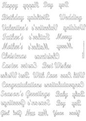 Paper Piercing Messages Fancy Font