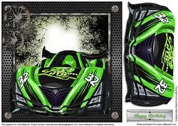 Green Racing Car