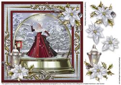 Christmas Lady in Red