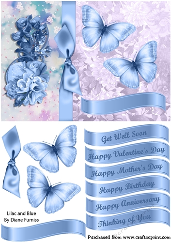 Lilac and Blue
