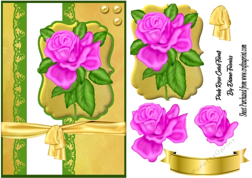 Pink Rose Card Front