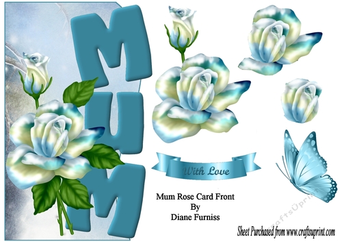 Mum Rose Card Front