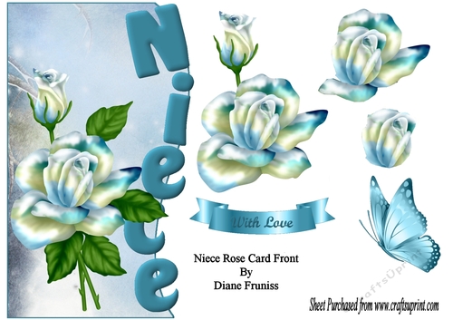 Niece Rose Card Front