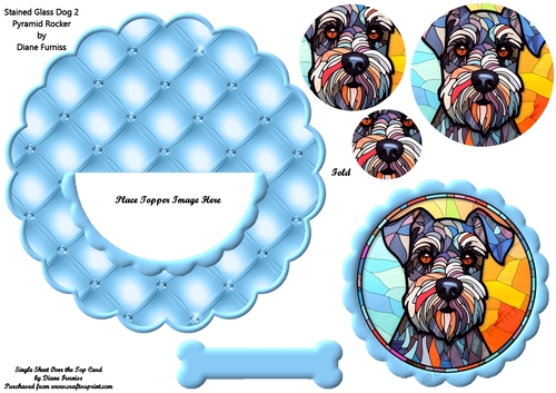 Stained Glass Dog 2