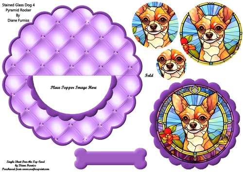 Stained Glass Dog 4