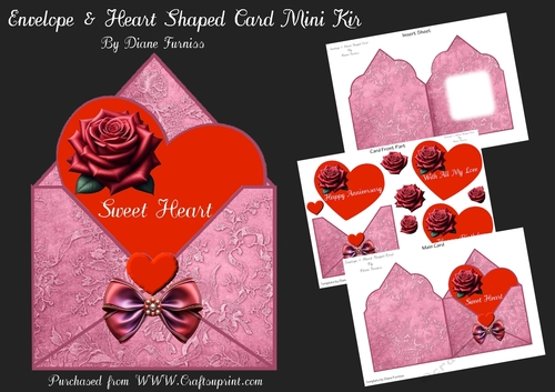 Envelope & Heart Shaped Card Mini Kit
