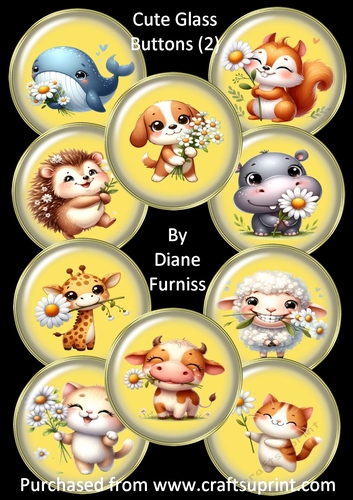 Cute Glass Buttons 2