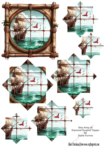 Ship Ahoy (3) Diamond Pyramid Topper