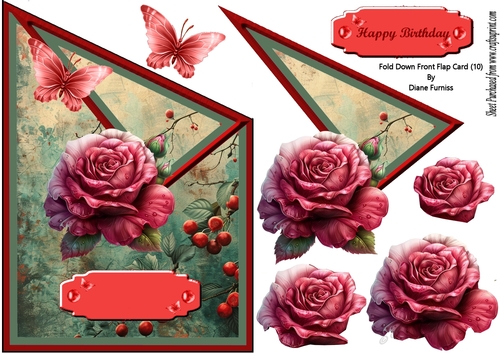Fold Down Front Flap Card (10)