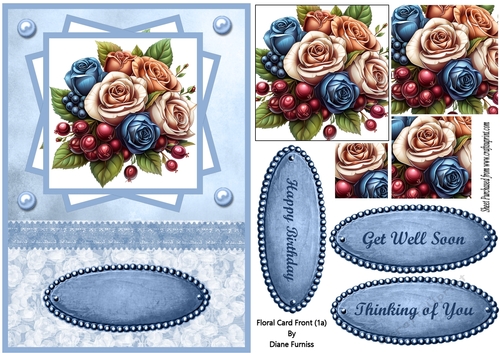Floral Card Front (1a)