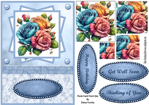 Floral Card Front (2a)