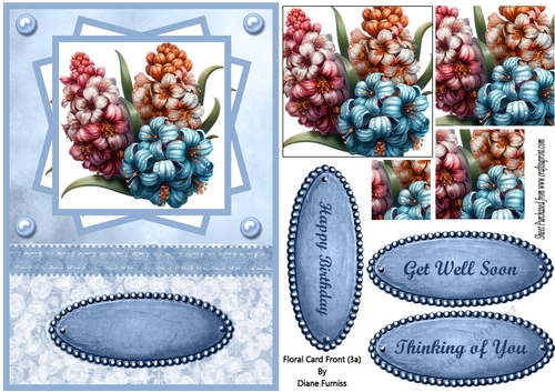 Floral Card Front (3a)