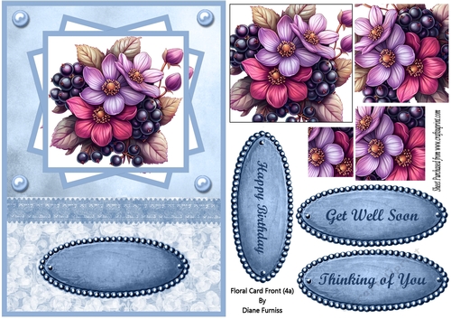 Floral Card Front (4a)