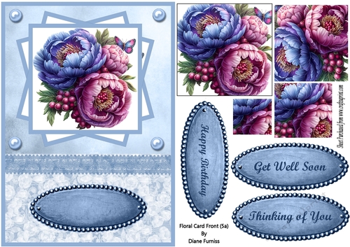 Floral Card Front (5a)