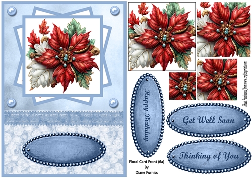 Floral Card Front (6a)