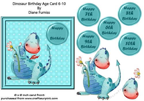 Dinosaur Birthday Age 6 - 10