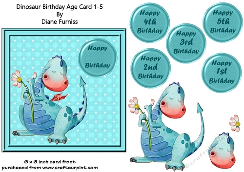 Dinosaur Birthday Age 1 - 5