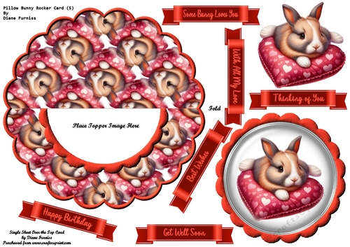 Pillow Bunny Rocker Card (5)