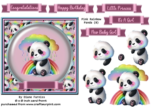 Pink Rainbow Panda 8