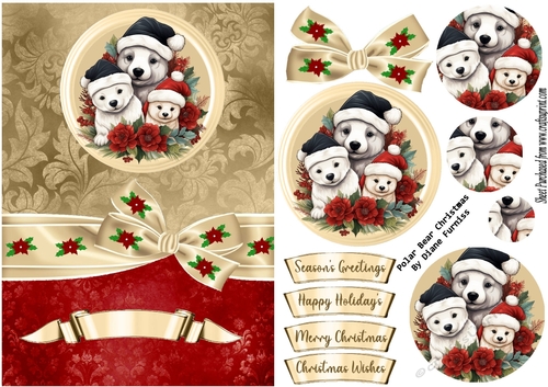 Polar Bear Christmas Card Front