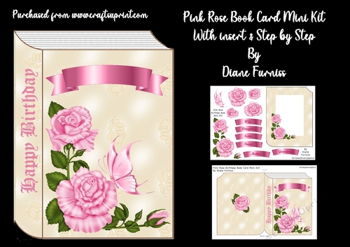 Pink Rose Book Mini Kit