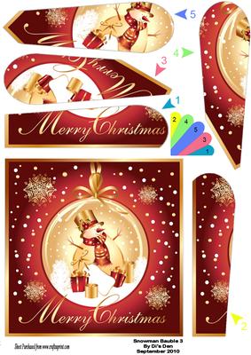 Snowman Bauble 3