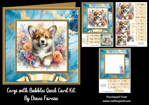 Corgi with Bubbles