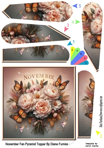 011 November Fan Pyramid Topper