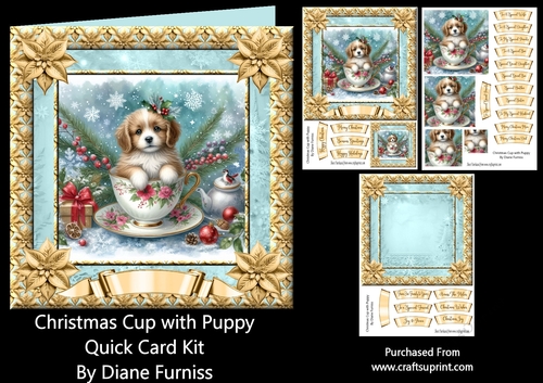 Christmas Cup with Puppy