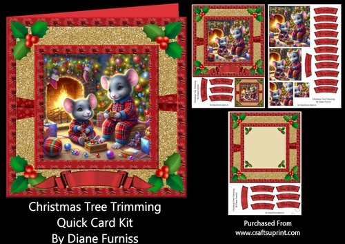 Christmas Tree Trimming Quick Card Kit