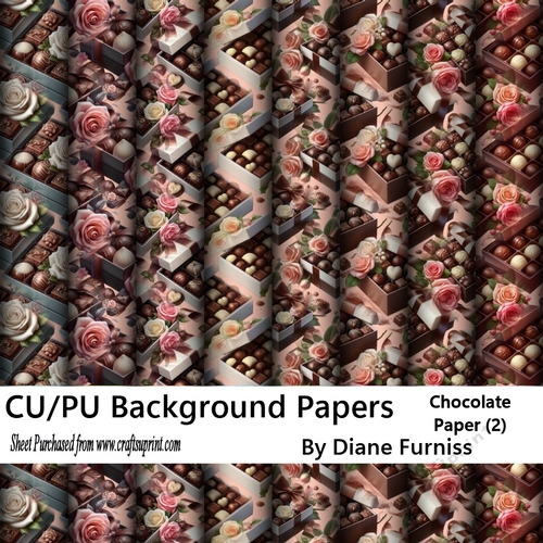 Chocolate Box (2) Backing Papers