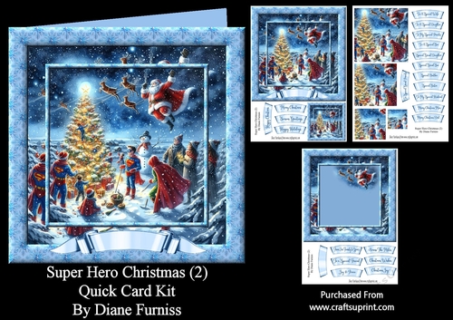 Super Hero Christmas (2) Mini Kit