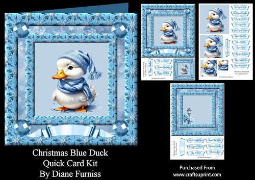 Christmas Blue Duck