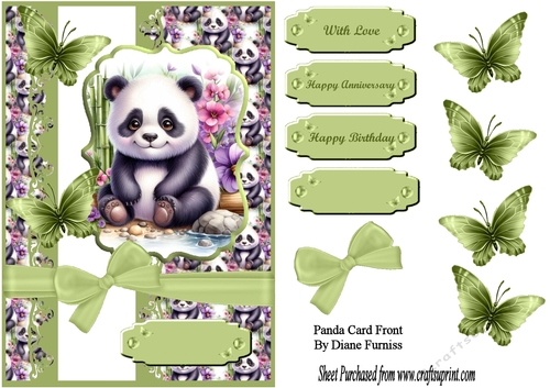 Panda Card Front