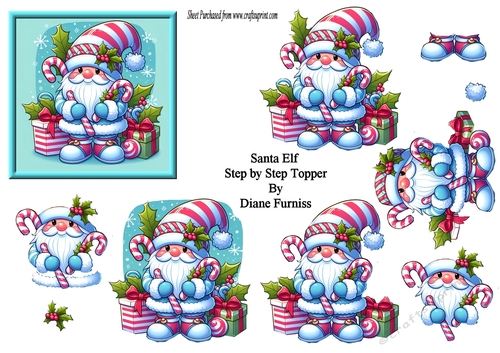 Santa Elf Topper