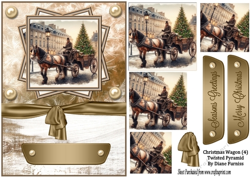 Christmas Wagon (4) Twisted Pyramid