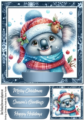 Smiling Christmas Koala