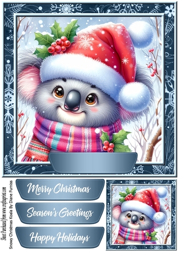 Snowy Christmas Koala