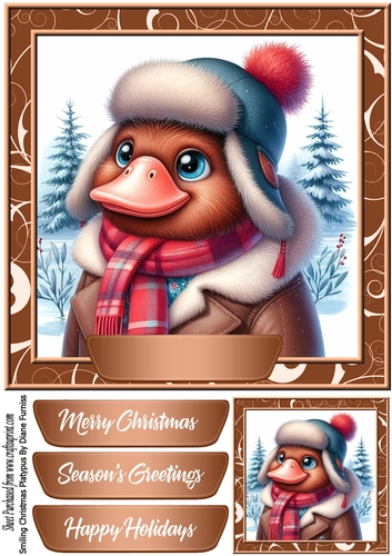 Smiling Christmas Platypus