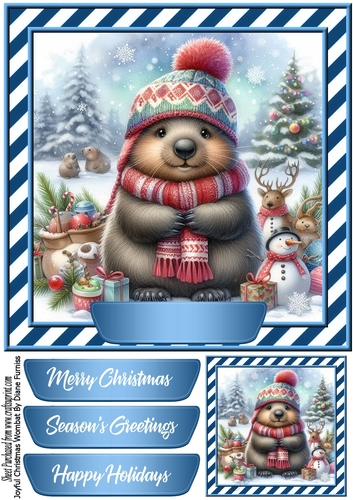 Joyful Christmas Wombat
