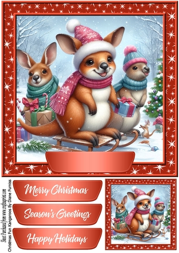 Christmas Fun Kangaroos