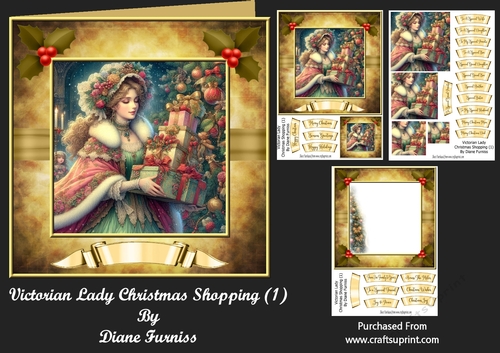 Victorian Lady Christmas Shopping (1)