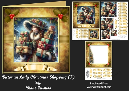 Victorian Lady Christmas Shopping (7)