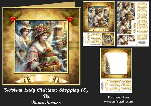 Victorian Lady Christmas Shopping (8)