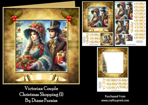 Victorian Couple Christmas Shopping (1)