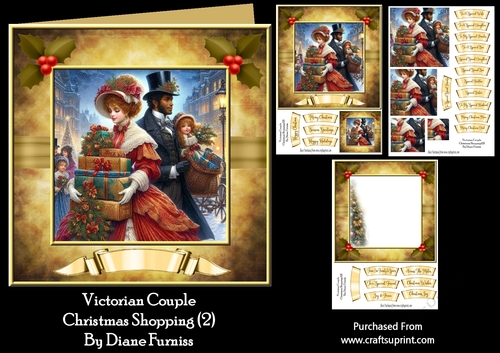 Victorian Couple Christmas Shopping (2)