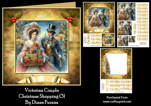 Victorian Couple Christmas Shopping (3)