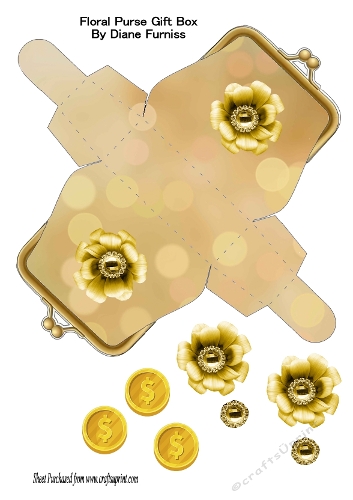Floral Purse Gift Box
