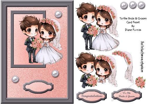 To the Bride and Groom Card Front
